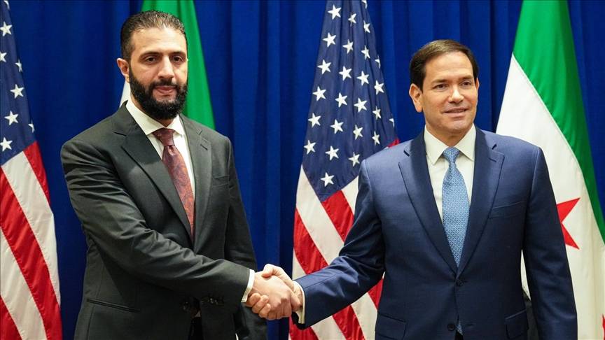 suriye cumhurbaskani sara abd disisleri bakani rubio ile new yorkta gorustu YjDhTkNd